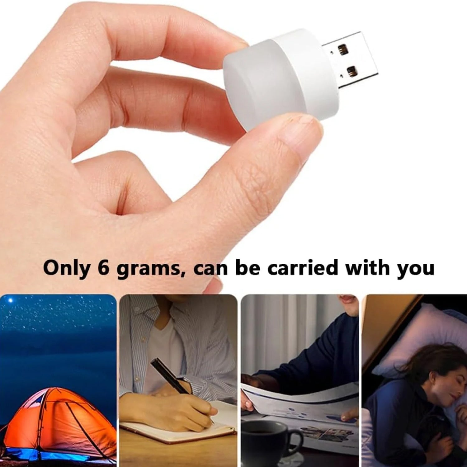 Usb Led Lamp Night Light Mini Portable For Pc And Laptop (5 Pcs Mix Color) - BP4U