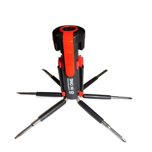 8 In 1 Multi-function Screwdriver Kit With Led Portable Torch - BP4U