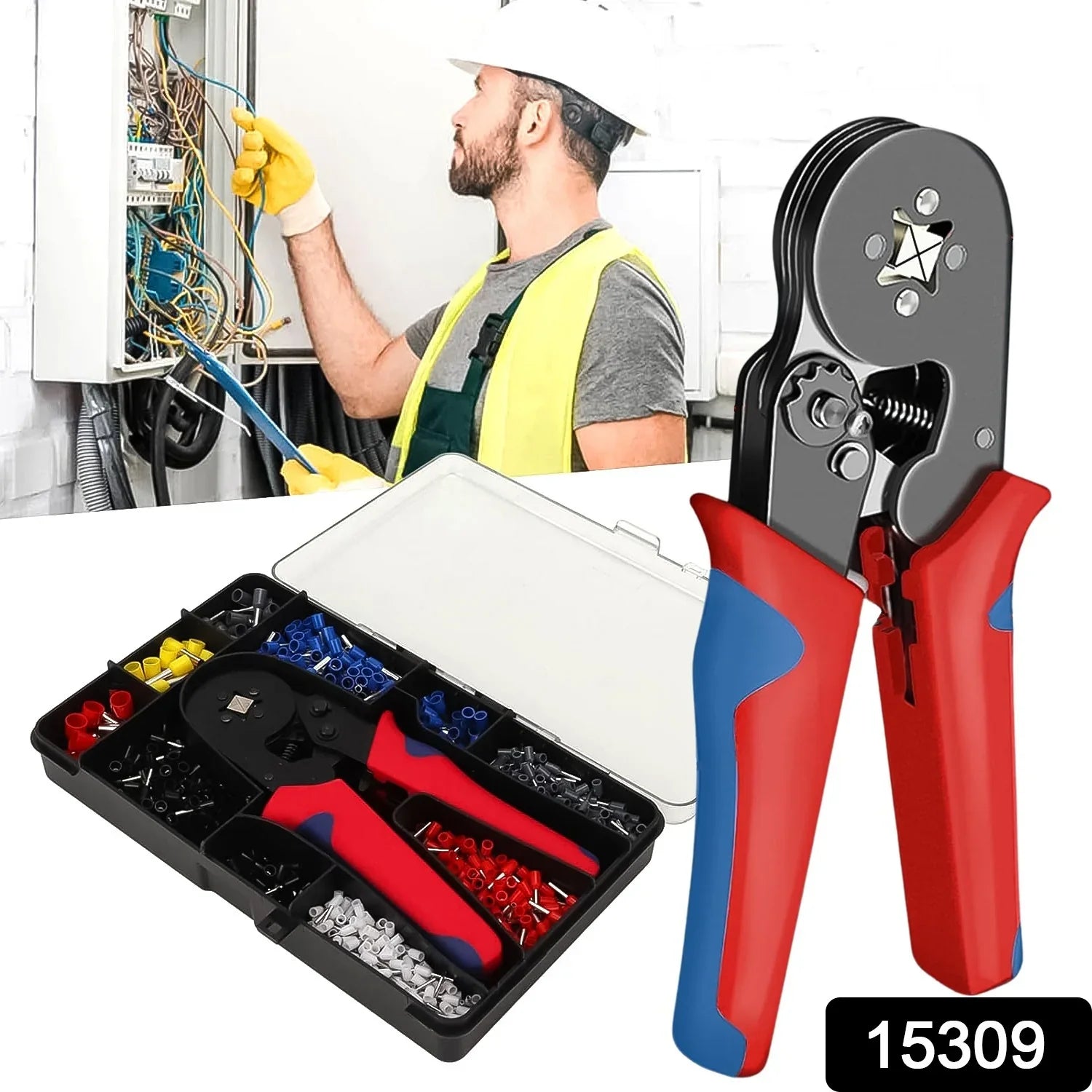 Wire Ferrule Kit With 1200pcs Wire End Ferrules Crimper Plier - BP4U