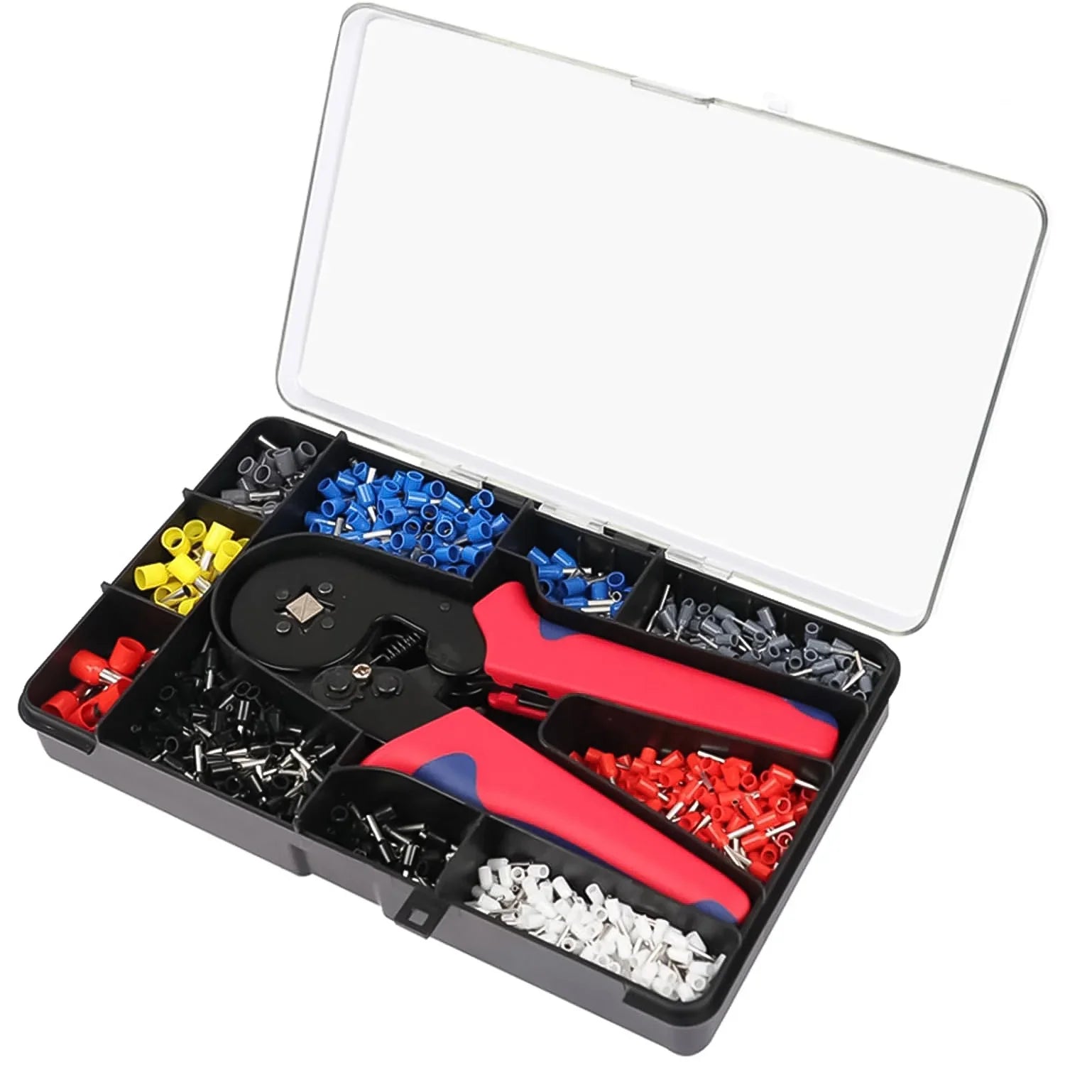 Wire Ferrule Kit With 1200pcs Wire End Ferrules Crimper Plier - BP4U