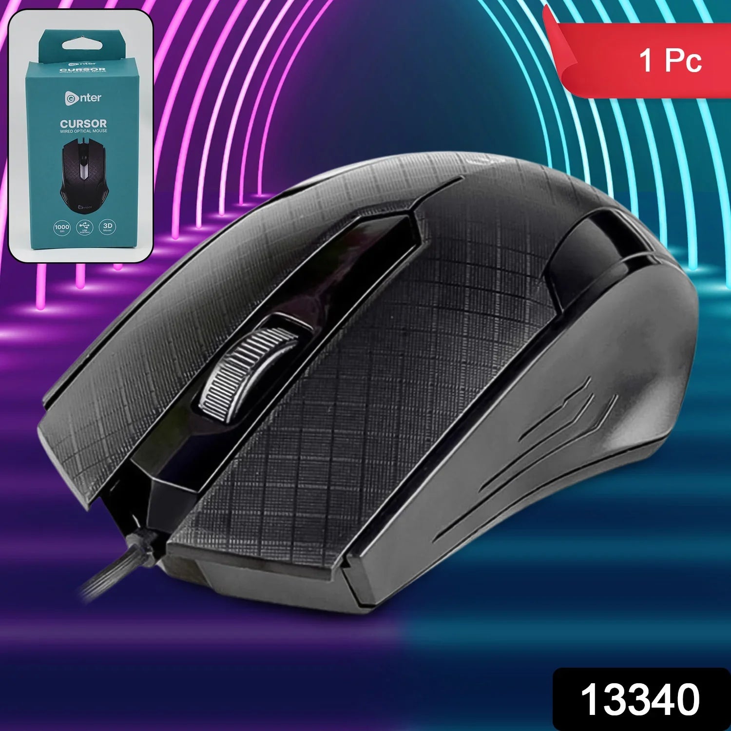 Computer Laptop Wired Optical Mouse (1 Pc) - BP4U