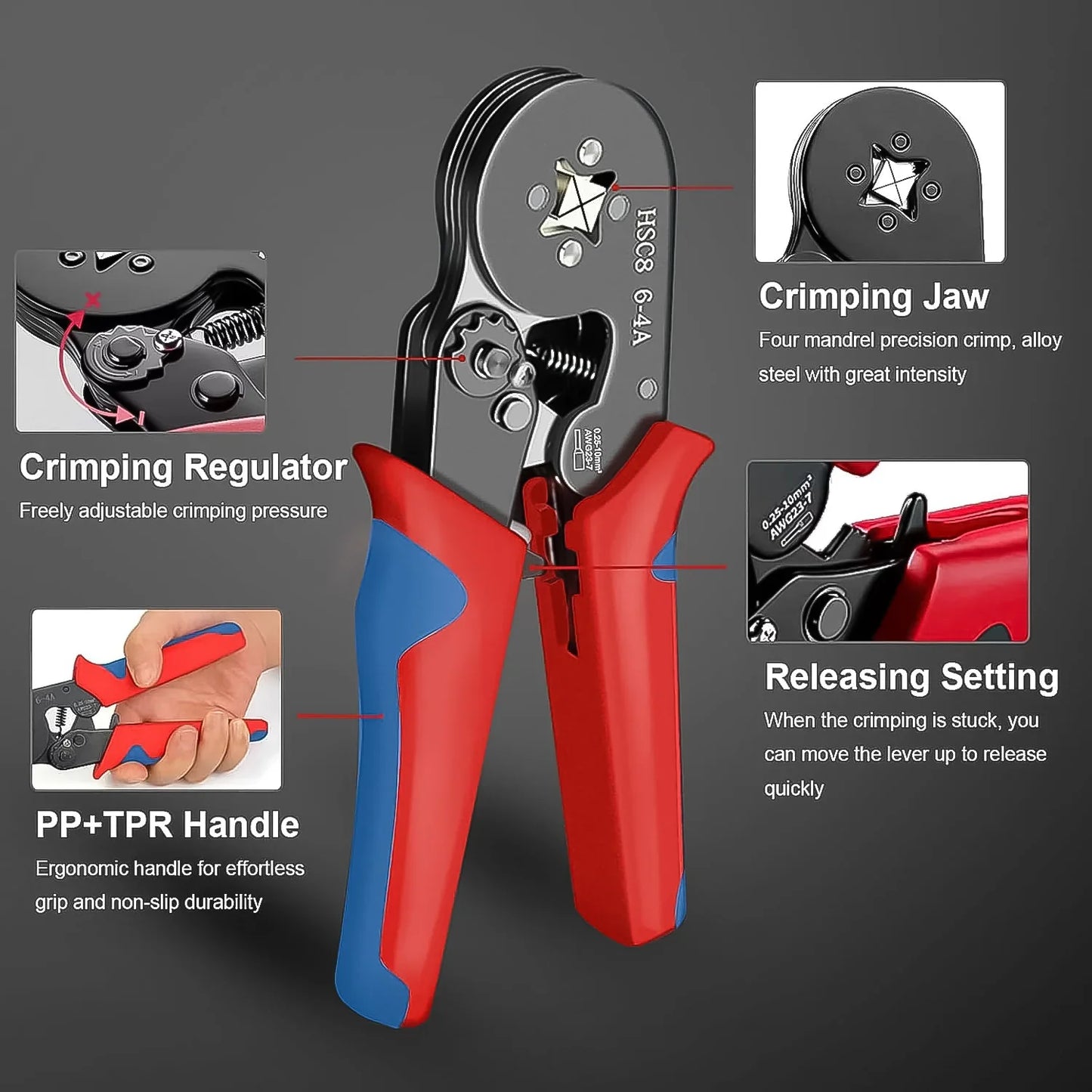 Wire Ferrule Kit With 1200pcs Wire End Ferrules Crimper Plier - BP4U