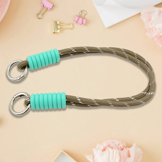 Multipurpose Two Sided Adjustable Hand Wrist Strap Lanyardwith Cellphone Phone Strap (1 Pc 14.5 Inch Multicolor) - BP4U