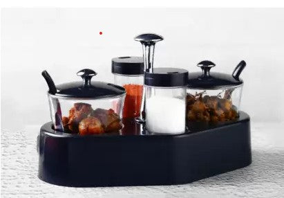 Ganesh Rendy Condiment Set For Kitchen Transparent Jar For Easy To Access Spice 1 Piece Spice Set (Plastic) - BP4U