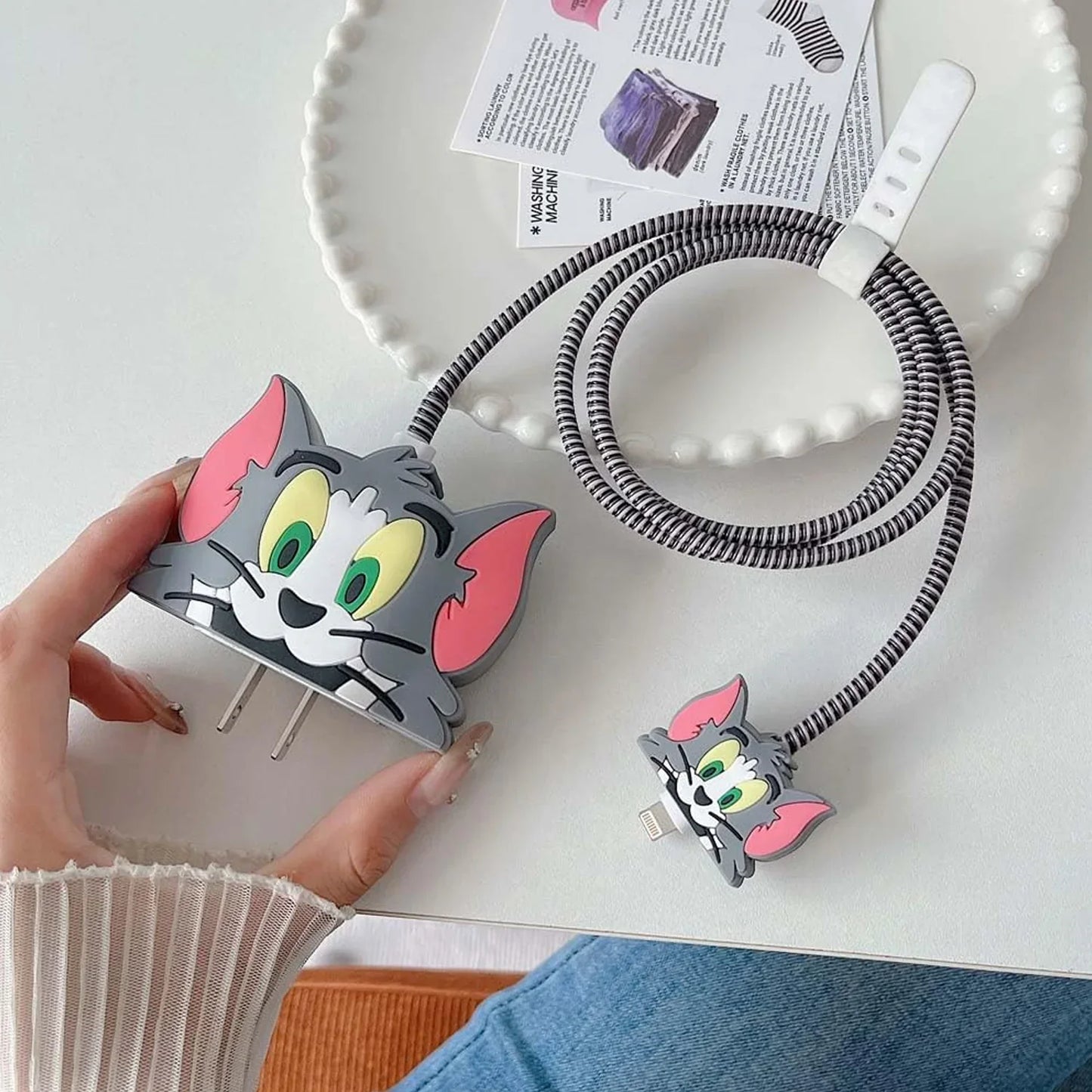 Cartoon Character Silicon Charger Case Cover For Ip 18-20w (Mix Design 1 Pc) - BP4U
