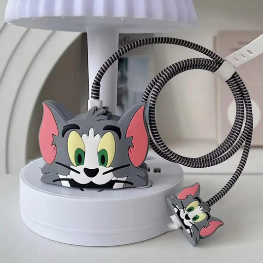 Cartoon Character Silicon Charger Case Cover For Ip 18-20w (Mix Design 1 Pc) - BP4U