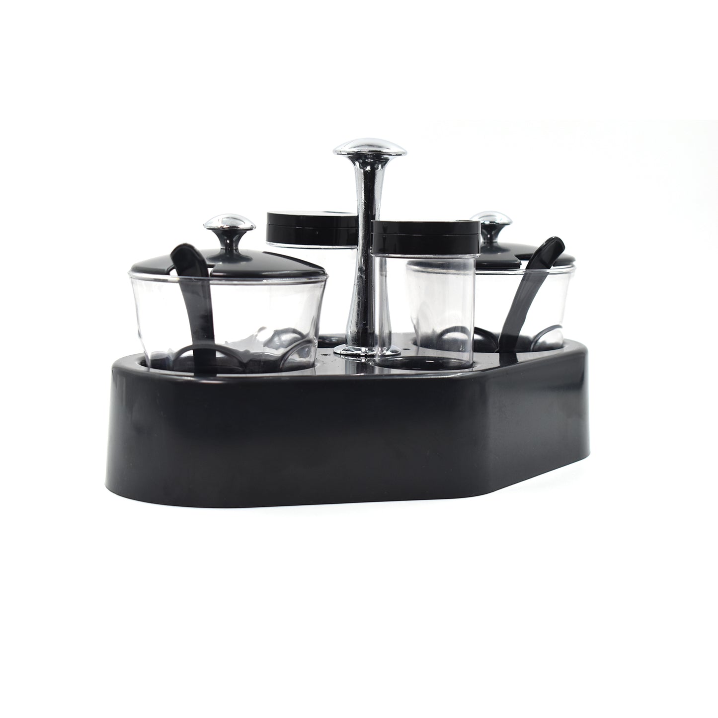 Ganesh Rendy Condiment Set For Kitchen Transparent Jar For Easy To Access Spice 1 Piece Spice Set (Plastic) - BP4U