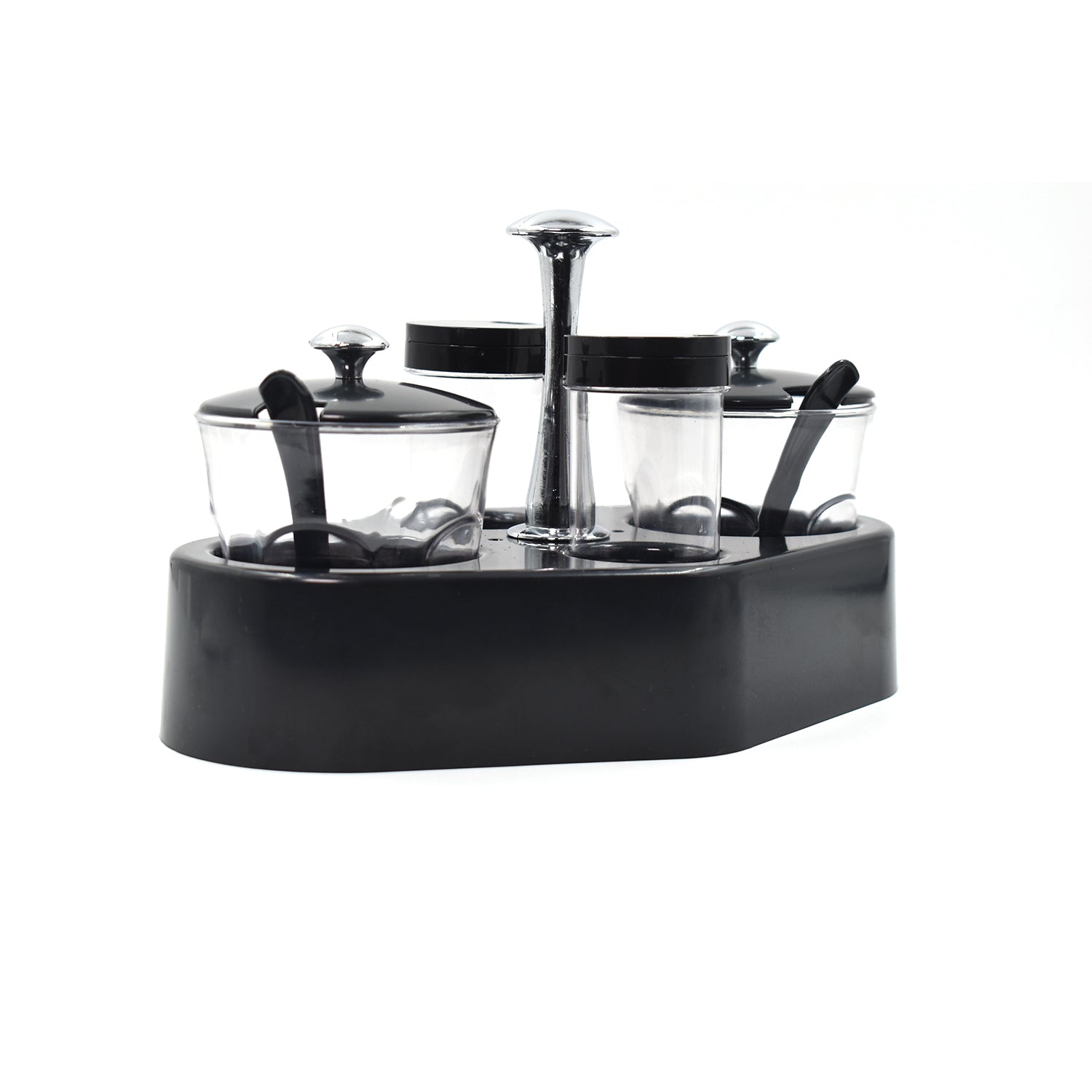 Ganesh Rendy Condiment Set For Kitchen Transparent Jar For Easy To Access Spice 1 Piece Spice Set (Plastic) - BP4U