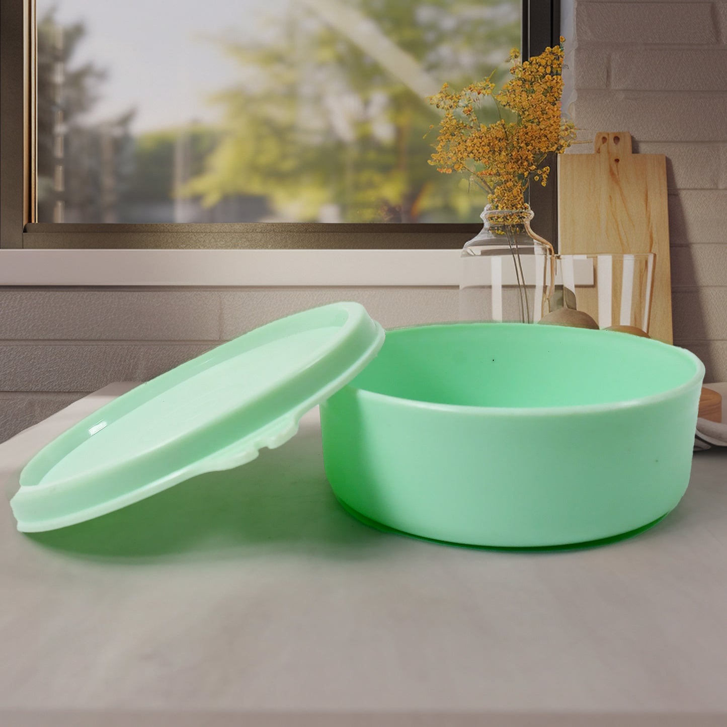 Tiffin Lunch Box Set with 3 Stainless Steel Containers, Salad Box, Leak-Proof & Microwave Safe - BP4U