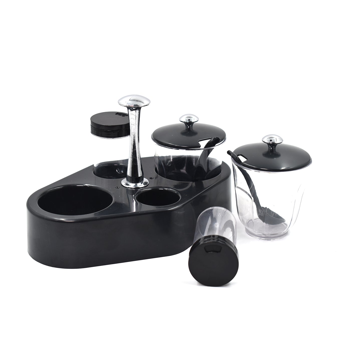 Ganesh Rendy Condiment Set For Kitchen Transparent Jar For Easy To Access Spice 1 Piece Spice Set (Plastic) - BP4U