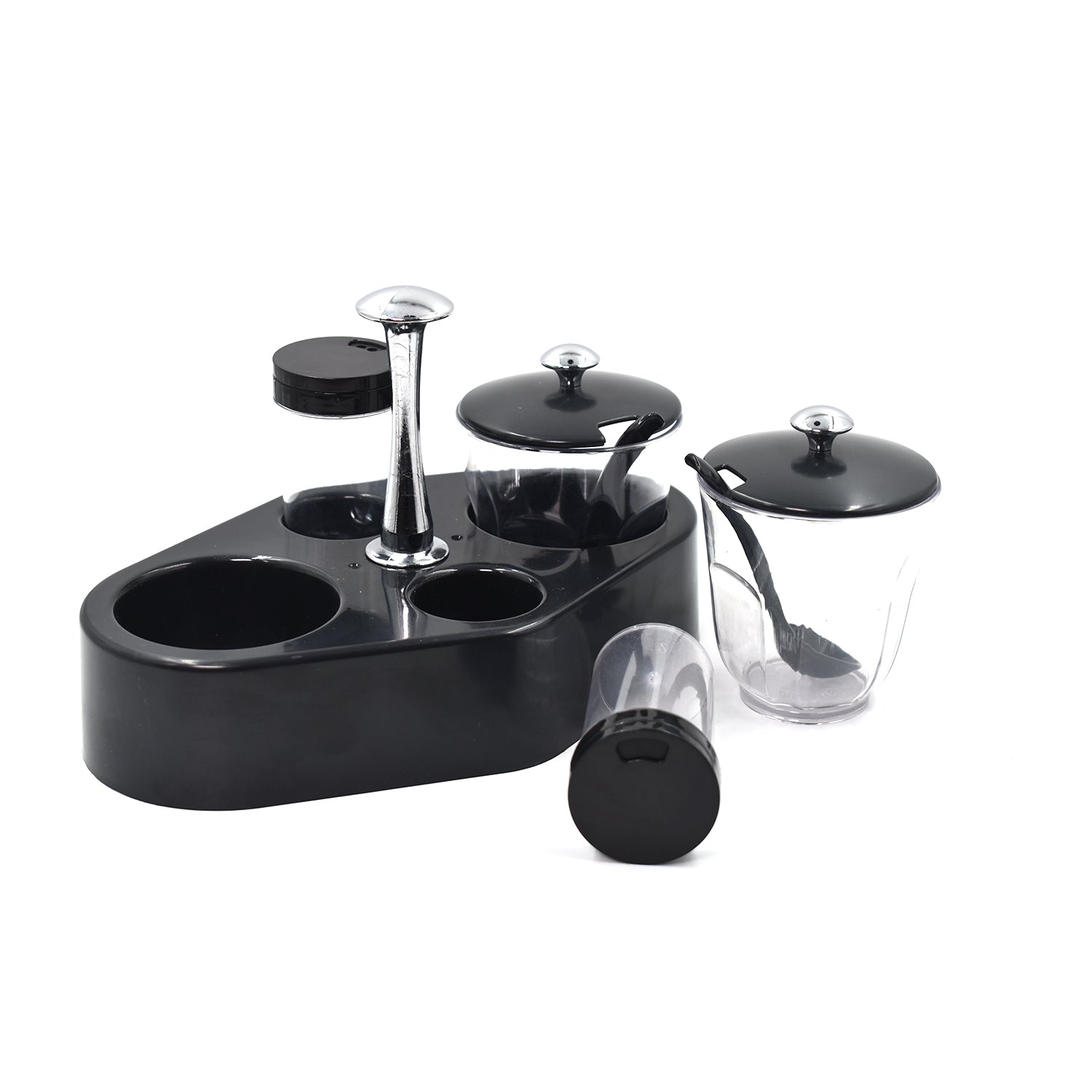 Ganesh Rendy Condiment Set For Kitchen Transparent Jar For Easy To Access Spice 1 Piece Spice Set (Plastic) - BP4U